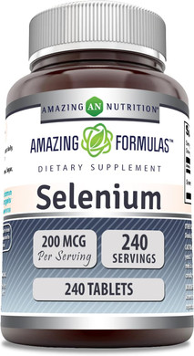 Amazing Formulas Selenium 200 Mcg 240 Tablets Supplement | Non-Gmo | Gluten Free | Made In Usa