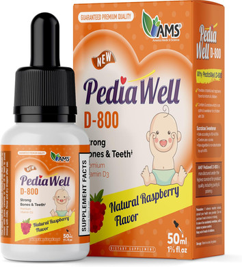 America Medic & Science Pediawell D-800 (50 Ml) | Natural Vitamin D Drops