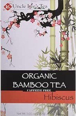 Uncle Lee'S Tea Organic Tea, Bamboo Hibiscus, 1.02 Ounce, 18 Count