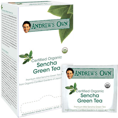 Andrew Lessman Tea - Sencha Green Tea 90 Sachets - Blend Of Finest Premium Sencha Green Tea From Organic-Certified Gardens In Japan And China. Subtle, Balanced, No Bitterness, Rich In Healthy Egcg