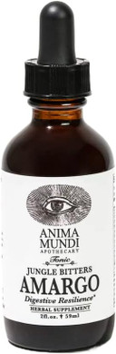 Anima Mundi Apothecary Amargo Digestive Bitters - Herbal Digestive Bitters Tonic For Cleansing - Liquid Liver Cleanse And Detox Drops With Organic Ingredients (2Oz / 60Ml)