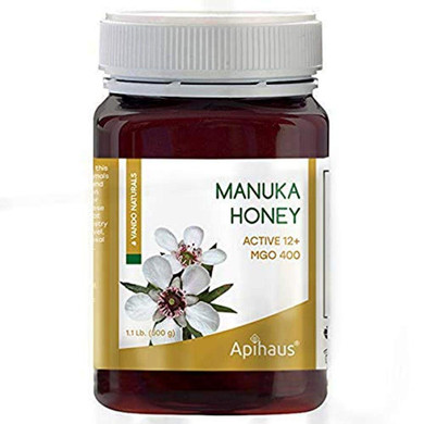 Apihaus Manuka Honey Mgo 400 Active 12+ 1.1 Lb, Amber