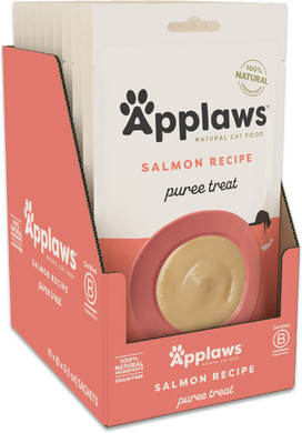 Applaws Lickable Cat Treats, Natural Grain-Free Purée, Limited Ingredient, Tuna Squeeze Up Cat Treats (60 X 0.5 Oz Sachets)