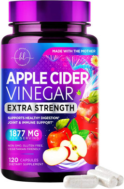 Apple Cider Vinegar Pills From The Mother - 1877Mg Of Acv With Vitamin D3 & Zinc, Non-Gmo & Gluten Free, Acv Supplement For Digestion, Energy & Immune Support, Apple Vinegar Capsules - 60 Capsules