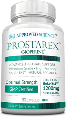 Approved Science Prostarex - Prostate Supplement - Saw Palmetto, 1200Mg Beta-Sitosterol, Bioperine - 90 Capsules - 1 Month Supply