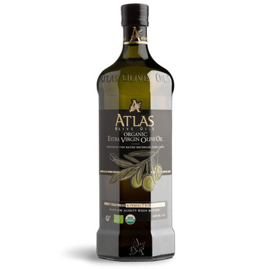 Atlas Organic Cold Pressed Moroccan Extra Virgin Olive Oil, Polyphenol Rich | Evoo From Morocco, Newly Harvested Unprocessed From One Single Family Farm | Trusted By Award-Winning Chefs | 500 Ml