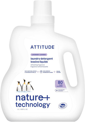Attitude Liquid Laundry Detergent, Ewg Verified, He Compatible, Plant-Based & Vegan, Natural Laundry Soap, Pink Grapefruit, 80 Loads, 67.6 Fl Oz