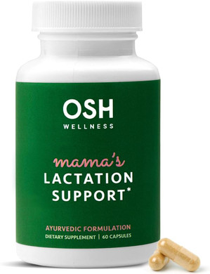 Ayurvedic Lactation Supplement With Moringa, Fenugreek, Fennel Seeds & More | Made In Usa | 100% Organic | Lactation Support | Breastfeeding Supplements | 60 Capsules - Osh Wellness