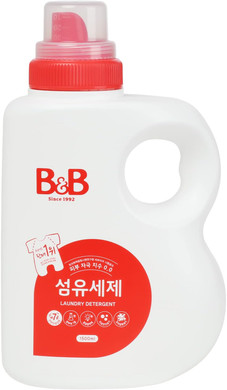 B&B Baby Laundry Detergent Bottle 50.7Oz - Liquid Laundry Detergent With Murumuru Fruit For Natural Cleaning Effect - Hypoallergenic Detergent For Sensitive Skin - Excellent Stain Removal