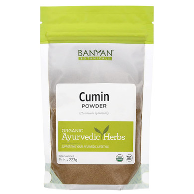 Banyan Botanicals Cumin Powder - Certified Organic, 1/2 Lb - Cuminum Cyminum - Common Cooking Spice That Promotes Healthy Digestion