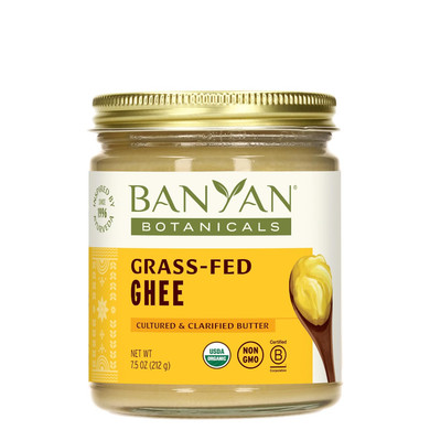 Banyan Botanicals Grass-Fed Ghee  Original Cultured Organic Ghee (Clarified Butter)  Tasty Oil & Butter Alternative For Cooking & Baking  13.4 Oz  Non-Gmo Gluten Free Vegetarian
