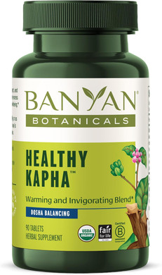 Banyan Botanicals Healthy Kapha  Organic Herbal Tablets For Balancing Kapha Dosha  Warming & Invigorating*  90 Tablets  Non-Gmo Sustainably Sourced Vegan