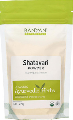 Banyan Botanicals Organic Shatavari Powder  Asparagus Racemosus  Ayurvedic Herb For Vata & Pitta, Balanced Female Hormones, Energy, Vitality & More*  1Lb. ­ Non-Gmo Sustainably Sourced Vegan Ffl
