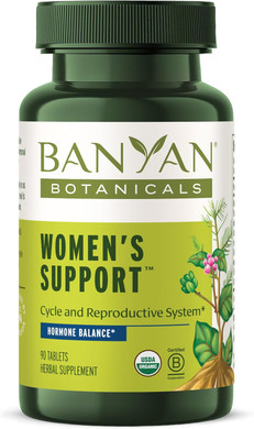 Banyan Botanicals WomenS Support  Organic Herbal Tablets  Promotes A Healthy Female Reproductive System*  Supports Regular & Healthy Menses*  90 Tablets  Non-Gmo Sustainably Sourced Vegan