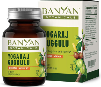 Banyan Botanicals Yogaraj Guggulu  Organic Joint Support Supplement ­­Ayurvedic Blend For Supporting The Skeletal And Neuromuscular Systems*  90 Tablets  Non-Gmo, Sustainably Sourced, Vegan