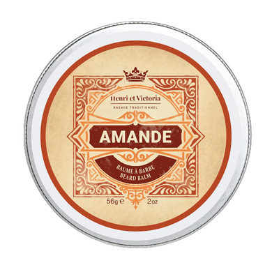 Beard Balm For Men - Moisturizing, Non-Greasy Beard Softener, Soothes And Nourish Beard And Skin, Prevents Dryness, Flaking, Dandruff, Skin Irritation, Ingrown Hairs, Handmade Beard Balm - Amande 56G