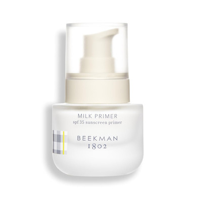 Beekman 1802 Milk Primer For Face - Oxybenzone & Fragrance Free - 0.5 Oz - Spf 35 Mineral Sunscreen, Moisturizer & Makeup Primer - Invisible & No White Cast - Good For Sensitive Skin - Cruelty Free