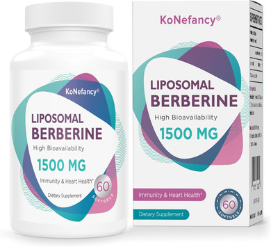 Berberine Hcl Supplement 1500Mg - High Bioavailability Liposomal Berberine Capsules For Women And Men, Ampk Activator For Cardiovascular Health, Sugar-Free, Non-Gmo,180 Softgels