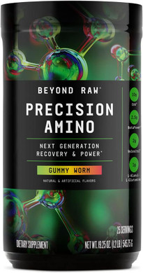 Beyond Raw Precision Amino, Recovery & Power Amino Acid Formula, Fuel Muscles, Enhance Hydration, Peach Mango Tea, 25 Servings