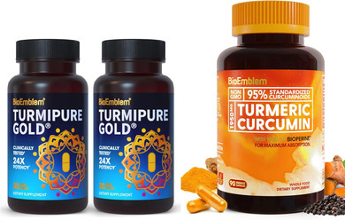Bioemblem Turmeric Curcumin With Clinically Studied Turmipure Turmeric Curcumin Supplement With Bioperine