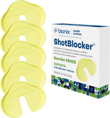 Bionix - Shotblocker, Eases Discomfort From Immunizations & Injections, Great Alternative To Numbing Creams, Use At Home Or On-The-Go, Safe For Kids, Easy-To-Use, Single Patient Use (50 Count)