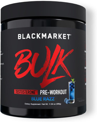 Blackmarket Bulk Pre Workout - Preworkout Energy Drink For Men 30 Servings - Pre-Workout Drink Powder With Creatine (Watermelon)