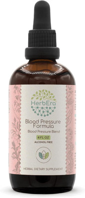 Blood Pressure Formula B120 Alcohol-Free Extract Tincture: Hawthorn Leaf, Motherwort Herb, Cayenne Pepper, Hibiscus Flower, Spirulina. Blood Pressure Blend 4 Fl Oz