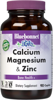 Bluebonnet Calcium Magnesium Zinc Caplets, 180 Count