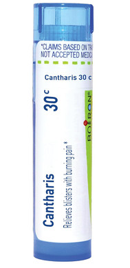 Boiron Cantharis 30C Homeopathic Medicine For Blisters With Burning Pain - 80 Pellets