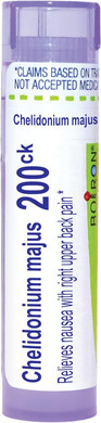 Boiron Chelidonium Majus 200Ck Homeopathic Medicine For Indigestion & Nausea - 80 Pellets