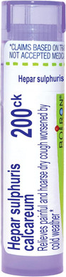 Boiron Hepar Sulphuris Calcareum 12 Homeopathic Medicine For Cough - 80 Pellets