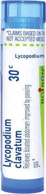 Boiron Lycopodium Clavatum 30C Homeopathic Medicine For Bloating & Gas - 80 Pellets
