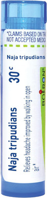Boiron Naja Tripudians 30C Homeopathic Medicine For Headaches - 80 Pellets