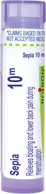 Boiron Sepia 10M For Bloating & Lower Back Pain During Menstruation - 80 Pellets