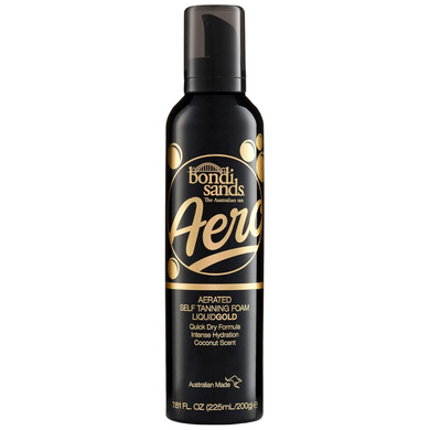 Bondi Sands Aero Liquid Gold Self Tanning Foam | Lightweight + Quick Dry Aerosol Formula Gives Skin A Long-Lasting Golden Tan | 7.61 Oz/225 Ml