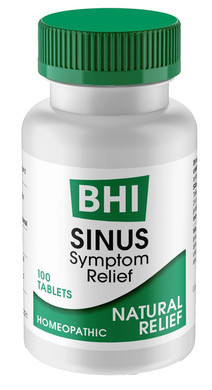 Bhi Sinus Natural Congestion Relief 7 Targeted Homeopathic Active Ingredients Help Relieve Nasal Cold Symptoms, Pain, Pressure & Headache Extra Strength Support For Women & Men - 100 Tablets