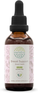 Breast Support B60 Alcohol-Free Extract Tincture, Burdock Root, Chamomile Flower, Yarrow Leaf And Flower, Green Tea Leaf, Ginger Root. Breast Health 2 Fl Oz