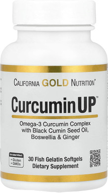 California Gold Nutrition Curcuminup, 30 Fish Gelatin Softgels