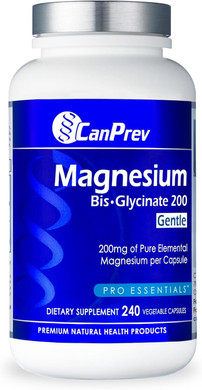 Canprev Magnesium Bis-Glycinate Gentle 200Mg, 120 V-Caps 120-Day Supply - Pure Elemental Magnesium Supplement, Supports Bone And Muscle Function, Gentle On Stomach, Perfect For Daily Magnesium Needs