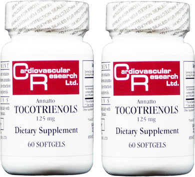 Cardiovascular Research Annatto Tocotrienols New Tamper Resistant Ship Box 125 Mg Vitamin E 120 Count