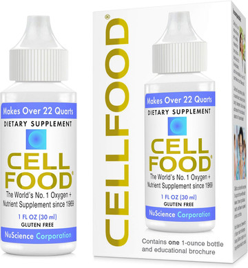 Cellfood Oxygen Boost, 1 Fl Oz - Liquid Oxygen Supplement - Gluten Free, Cert. Kosher - Makes Over 22 Quarts