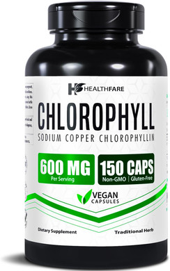 Chlorophyll Capsules 600Mg | 150 Veg Capsules | Premium Plant-Based Formula | Naturally Sourced | Made In The Usa