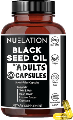 Cold Pressed Black Seed Oil Capsules 1000Mg, 45 Servings - Vegan, Non-Gmo, Gluten Free, Gelatin Free Black Seed Oil