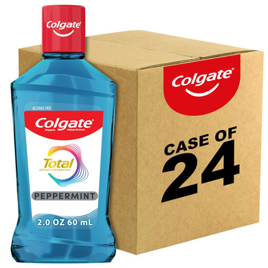 Colgate Total Advanced Pro-Shield Mouthwash, Peppermint - 60Ml, Case Of 24