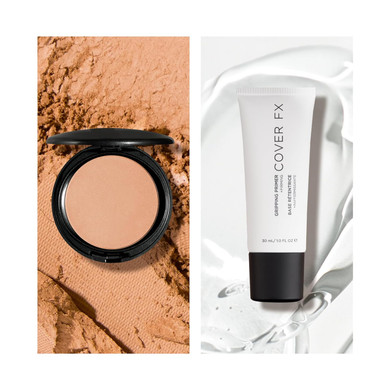 Cover Fx Pressed Mineral Power Foundation, M3 + Gripping Makeup Primer