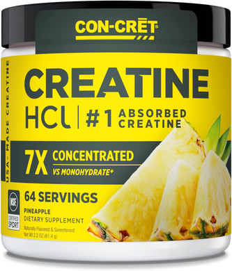 Creatine Hcl Powder | Muscle, Cognitive, Cellular Energy Support | No Bloating Or Cramps | Usa Made & Nsf Certified | Pineapple (100 Serving)