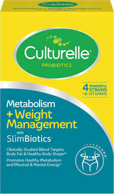 Culturelle Metabolism + Weight Management With Slimbiotics® Probiotic Capsules  30 Count  Helps Safely Manage Weight - Promotes Healthy Metabolism And Physical & Mental Energy