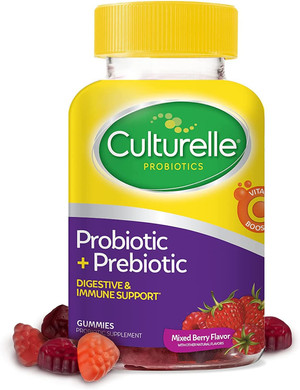 Culturelle Probiotic Gummies Bundle  Daily Probiotic Gummies For Men And Women + Daily Probiotic Gummies For Kids With Prebiotics And Vitamin C Boost, Digestive + Immune Support, Gluten Free