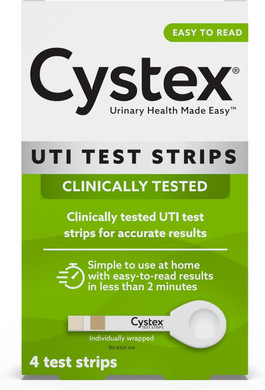 Cystex Uti Test Strips For Women & Men  At-Home Urinary Tract Infection Test With Fast, Accurate Results In 2 Minutes  Fsa/Hsa Eligible, Easy To Use, (4 Count)