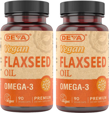 Deva Vegan Flaxseed Oil - 90 Vcaps